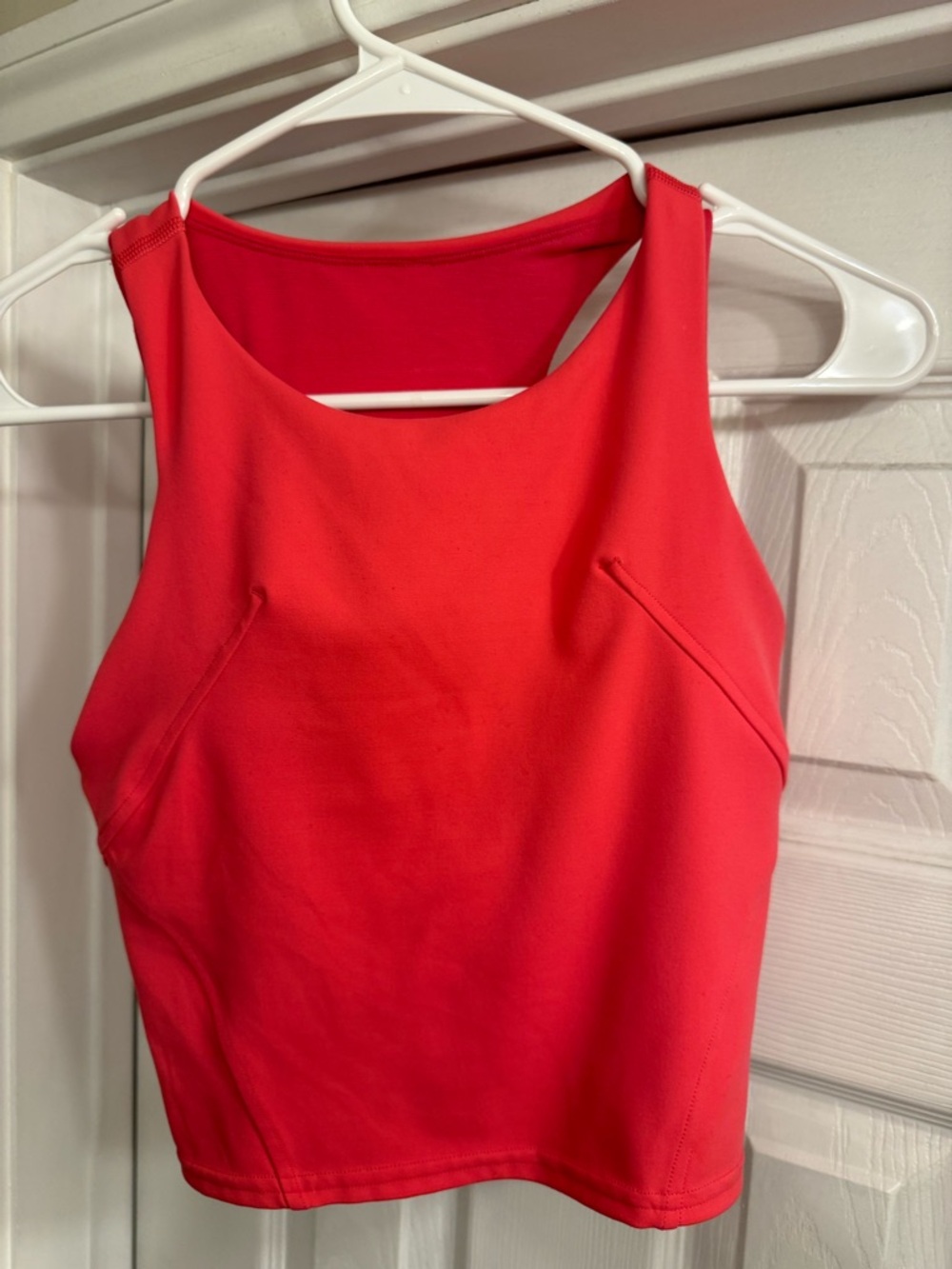 Lululemon size 4  Coral Cropped Tank Top